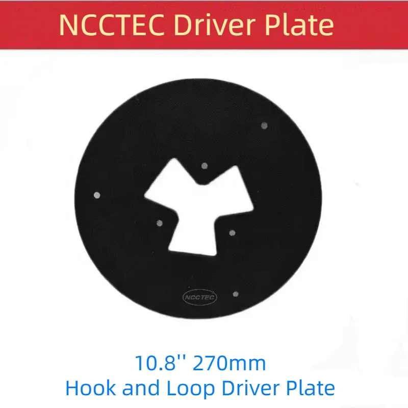 

10.8'' HTC Adapter Backer Driver Disc 270mm Holder Plate to Hook and Loop Sticky Cloth to Use Diamond Polishing Grinding Pads