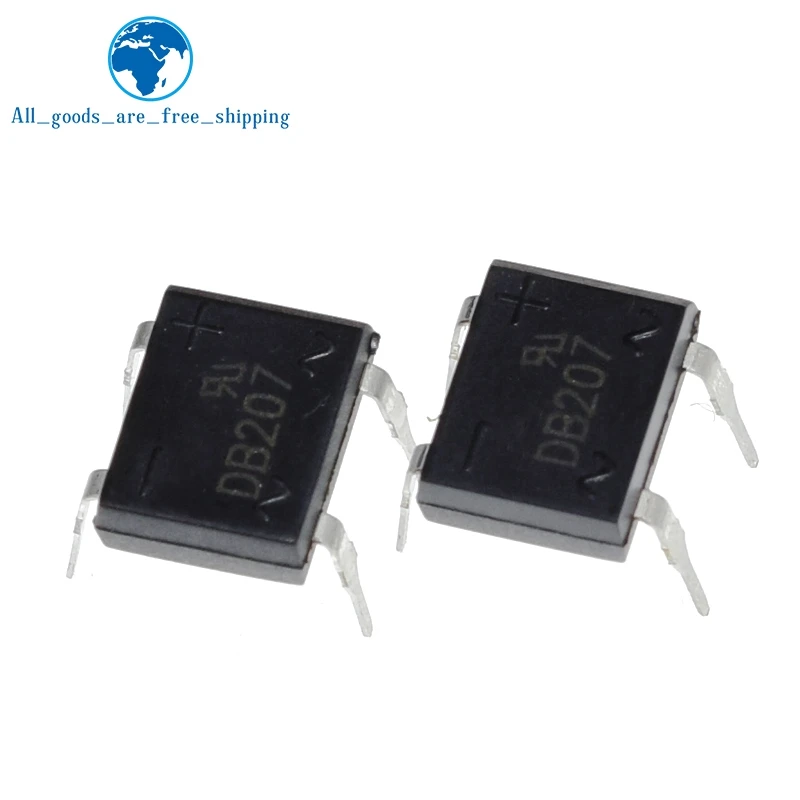 TZT 10/30 unids/lote DB207 DB207S 2A 1000V