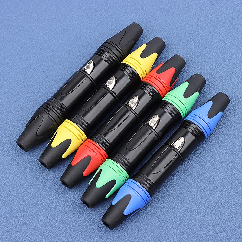 1Set Professional 3-Pin XLR Female Jack & Male Plug Microphone Connector Socket Plug for Audio Equipment
