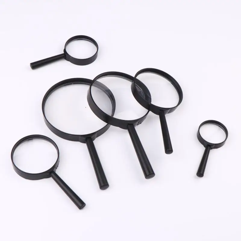 

1 Piece Reading Glass Lens Magnifier 40/50/60/75/90/100mm Hand Held 5X Magnifying Loupe