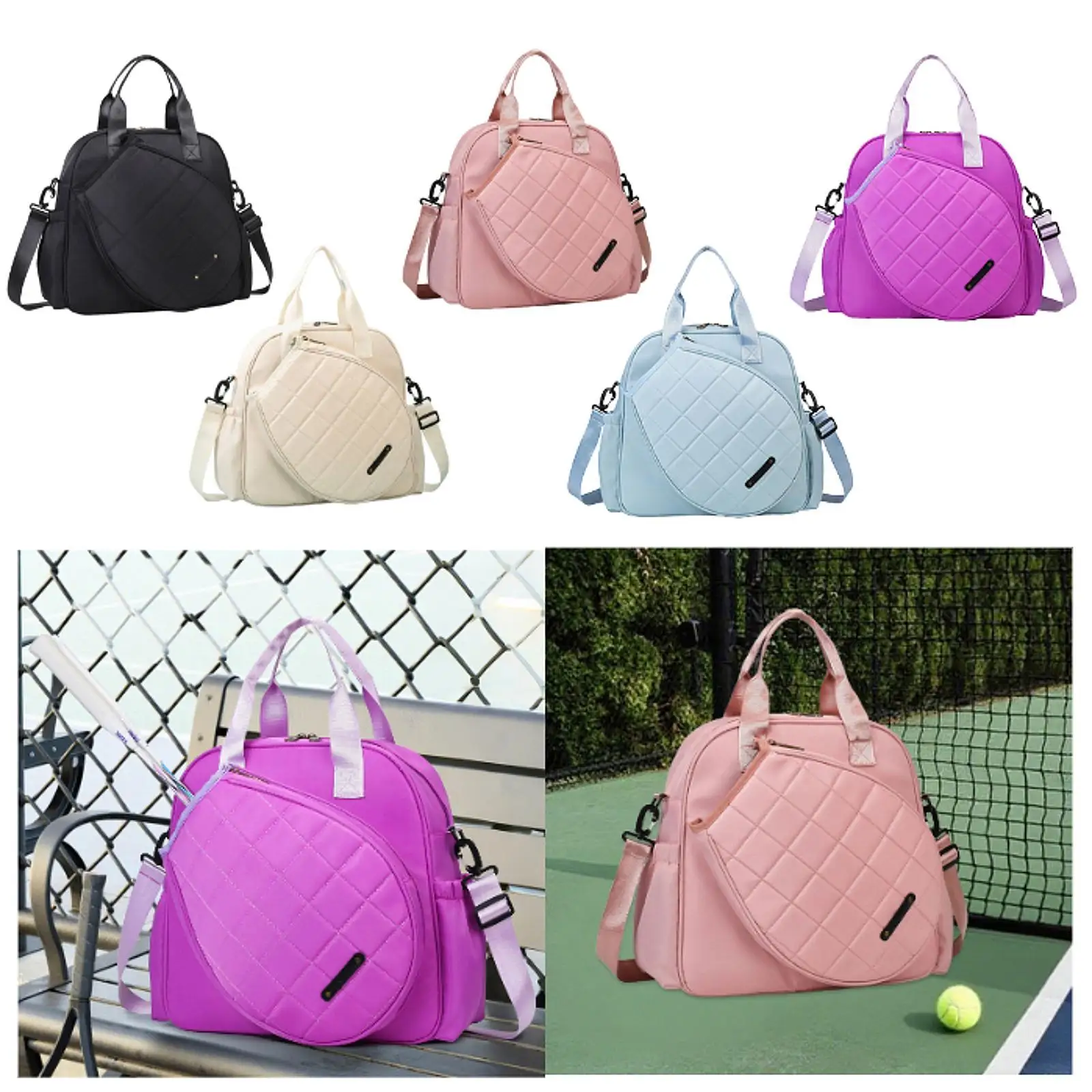 

Tennis racket holder bag Racket bag with shoulder strap Tennis handbag