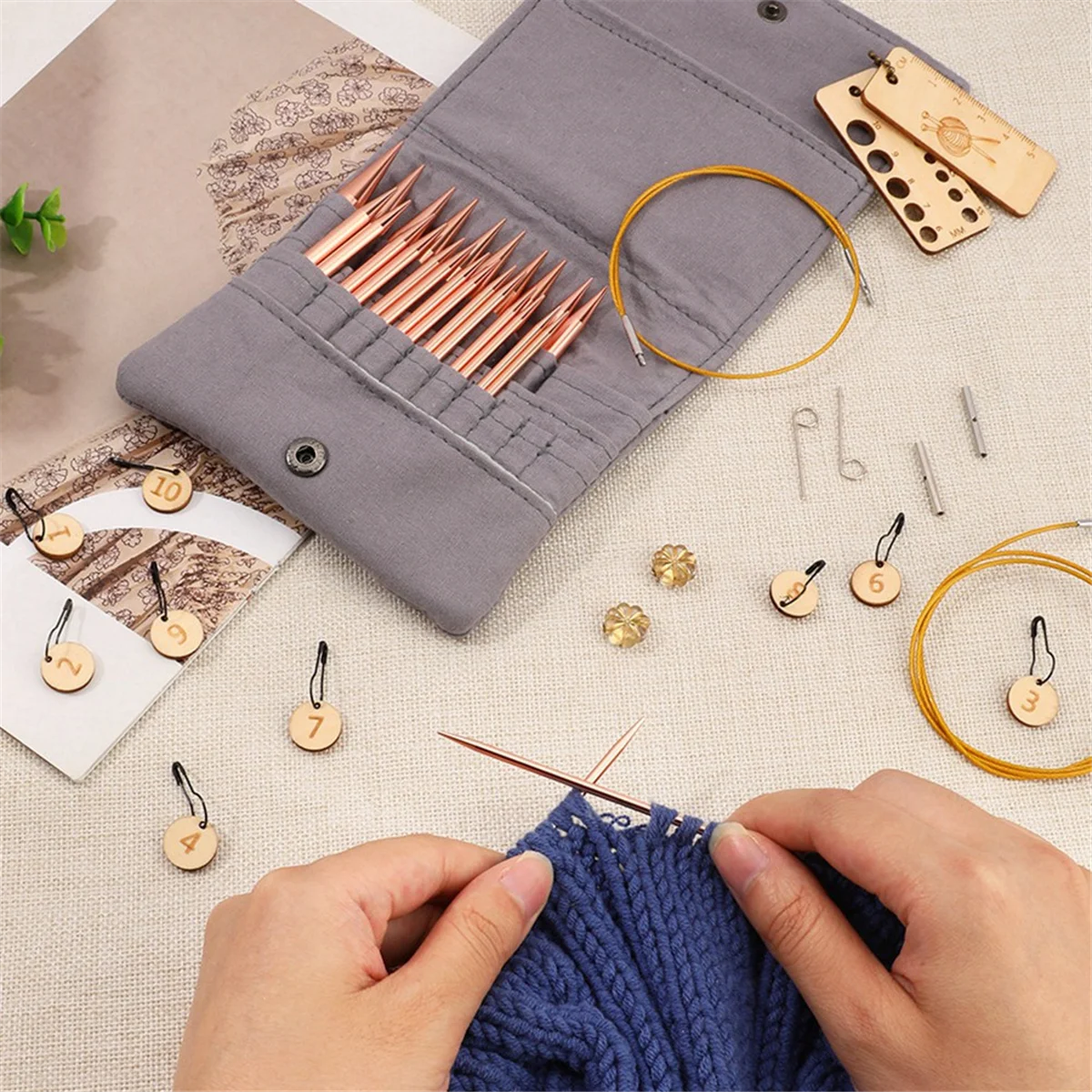 

【Price Drop】Interchangeable Knitting Needle Set