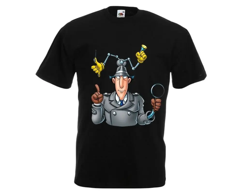 shirt - inspector gadget - motif - t-shirt - shirt  Tees Cotton Luxury brand vintage oversized