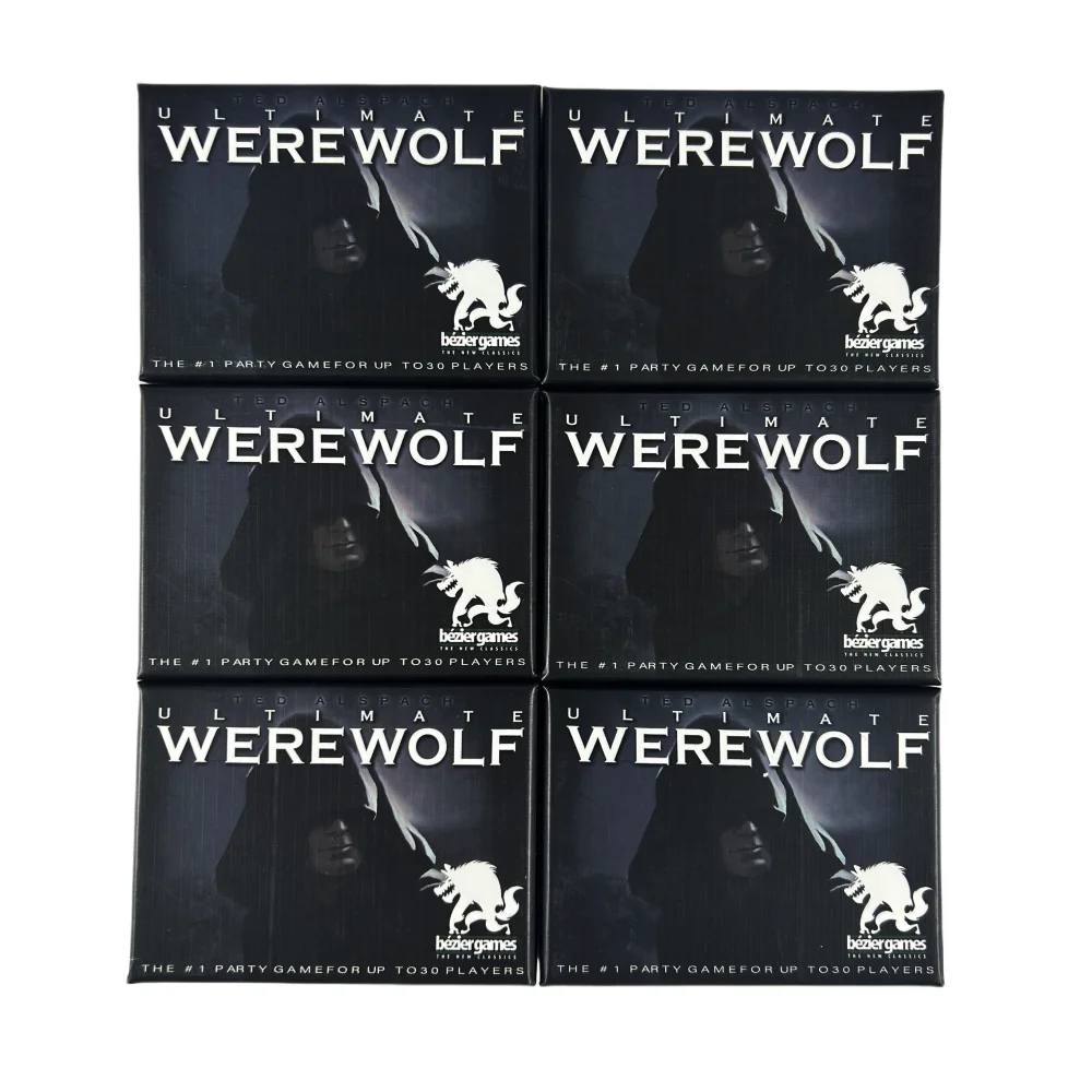 

1 коробка Ultimate Werewolf Revised Edition Карточная игра на 34 ролевых карточках сохраняет игры Свежая и зарубежная игра для вечеринки Werewolf