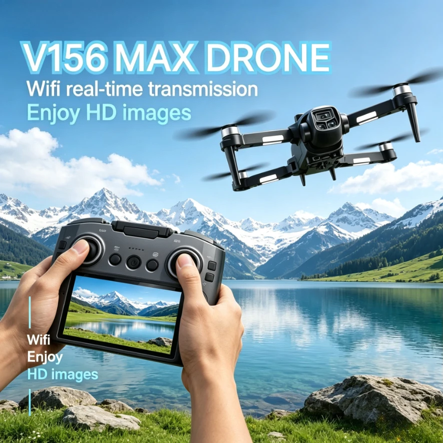 v156max-gps-foldable-rc-quadcopter-8k-hd-5g-wifi-fpv-with-screen-obstacle-avoidance-brushless-motor-aerial-photography-drone