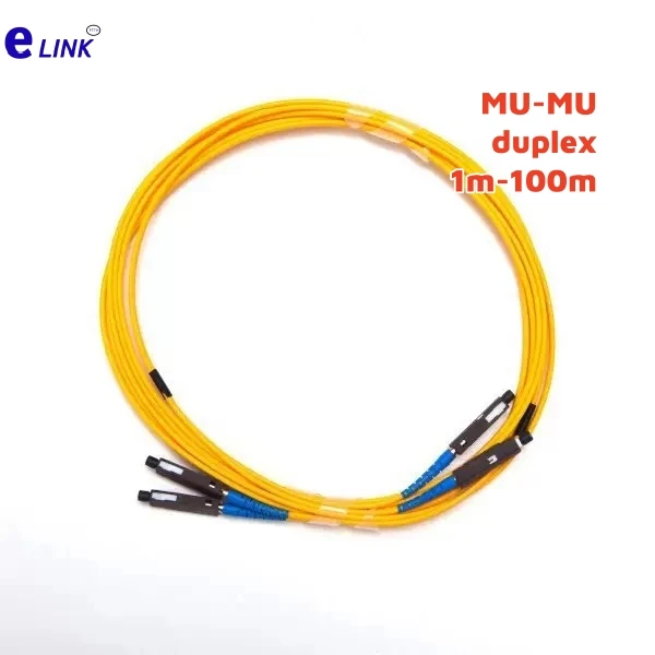 

MU fiber optic patchcord singlemode duplex MU-MU 1m 3m 5m 10m 20m 50m100m SM 9/125um DX optical fibre jumper ftth cable ELINK