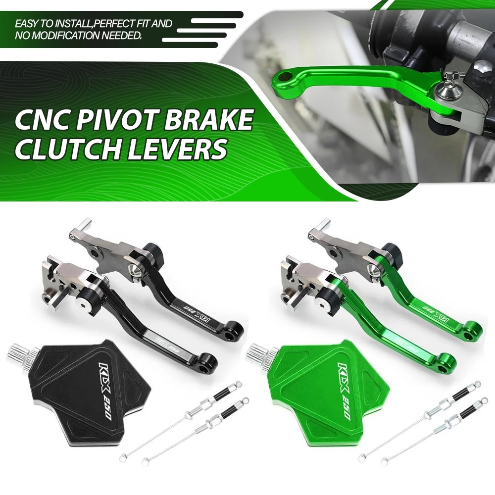 

CNC Brake Clutch Levers Stunt Clutch Pull Cable Lever Replacement Easy System For Kawasaki KLX250 KLX250S KLX250SF 2008-2020