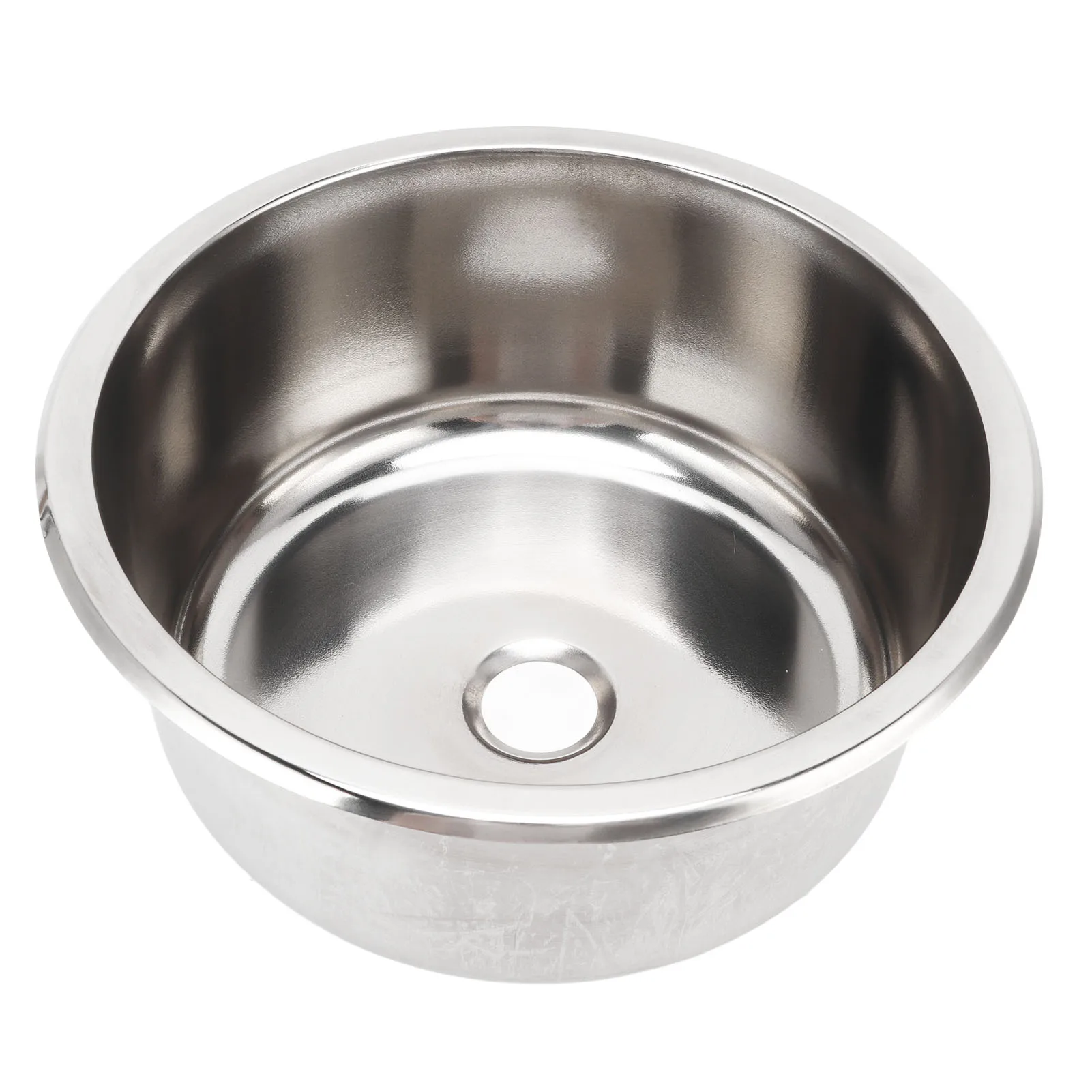 

Раковина для автофургона 295x130 мм (304 из нержавеющей стали, круглая, устойчивая к ржавчине, большая емкость) - для дома на колесах - прочный RV/яхта