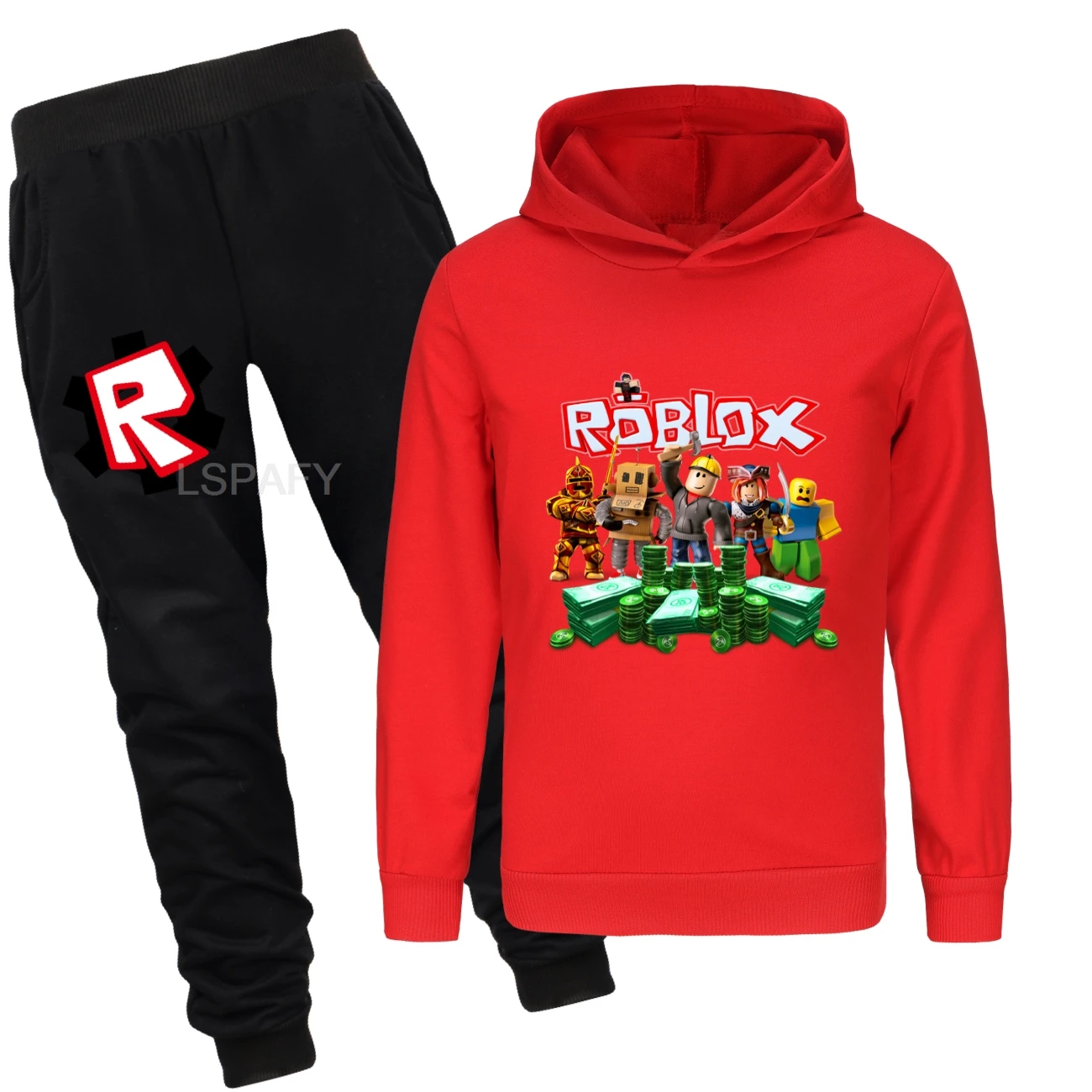 جديد الاطفال ملابس طفل الفتيان ROBLOX لعبة رياضية القمم السراويل 2 قطعة الأطفال الصبي ربيع الخريف وتتسابق الفتيات مجموعات 2-15 سنة