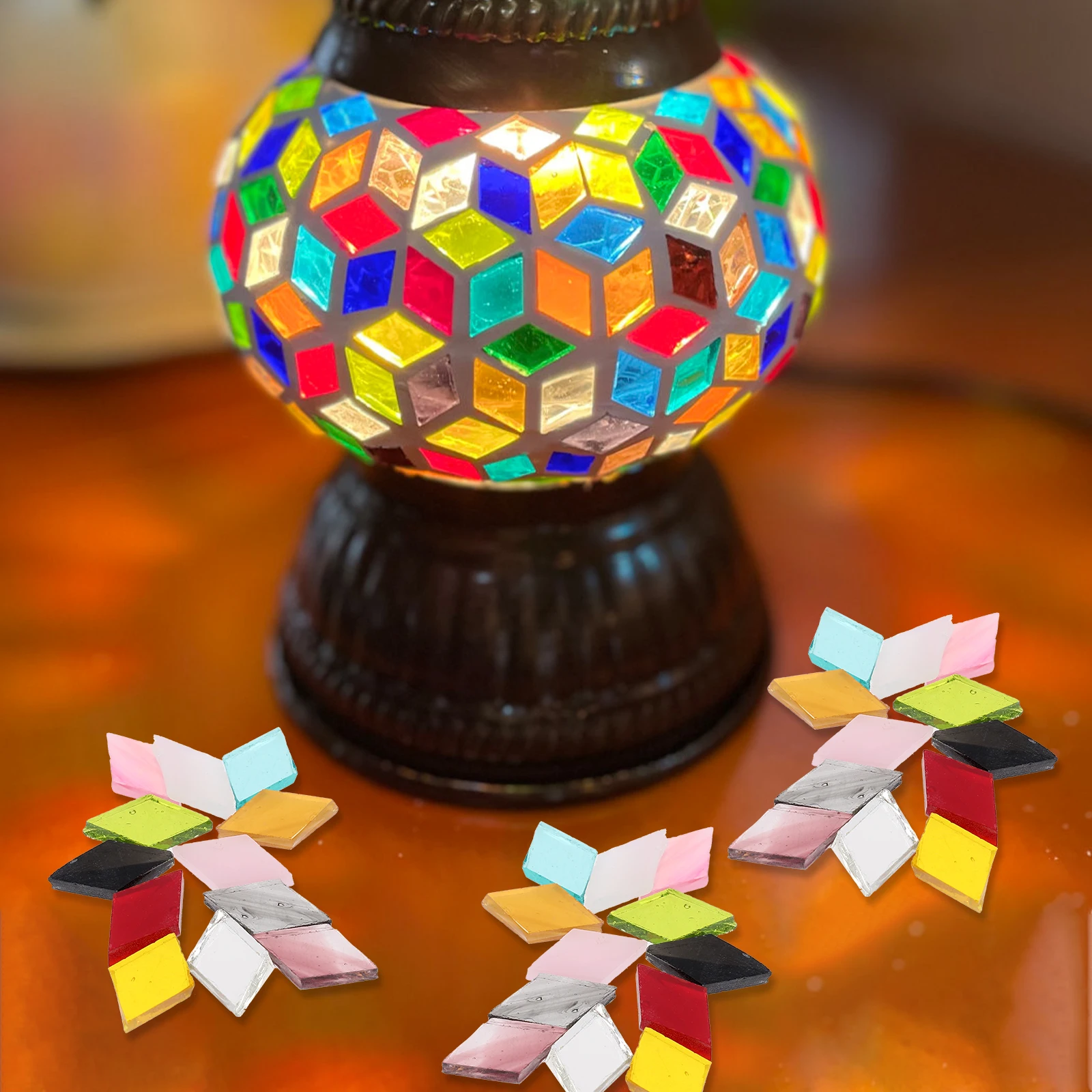 

Glass Craft Mosaics Supplies Tile Diy Crafts Tiles for Home Decor Material Small