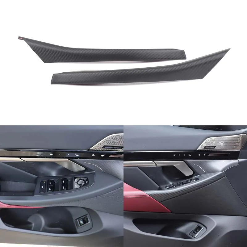 

Real Carbon Fiber 2Pcs For BMW 5 Series G60 2024+Car glass lifting exterior frame panel decorative stickers interior accessories