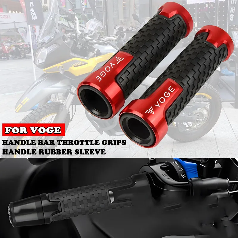 Motorcycle Handle Bar Throttle Grips Apply for Loncin Voge 300r 300rr 200ac 300ac 500r 180r Modified Handle Rubber Sleeve
