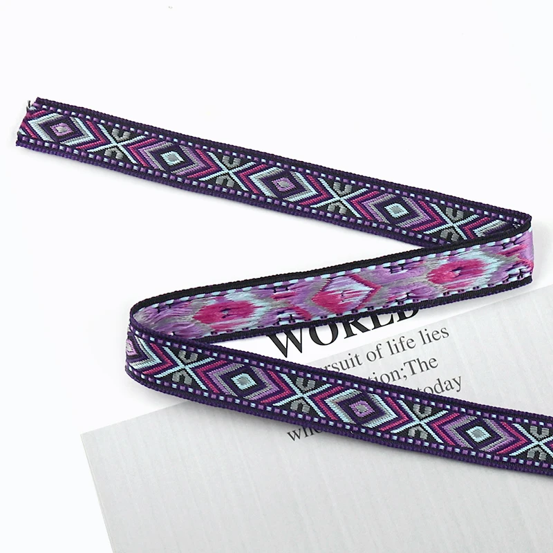 Meetee 10/20 Yards 17 mm ethnisches Band, Jacquard-Gurtband, Taschengurt, Gürtel, dekorative Bänder, Kleidung, Nähmaterial, Zubehör