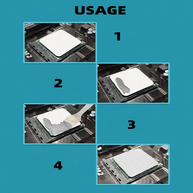 kemas minyak silikon pasta termal putih mini untuk sasis, komputer desktop, laptop, CPU, kartu grafis, pembuangan panas