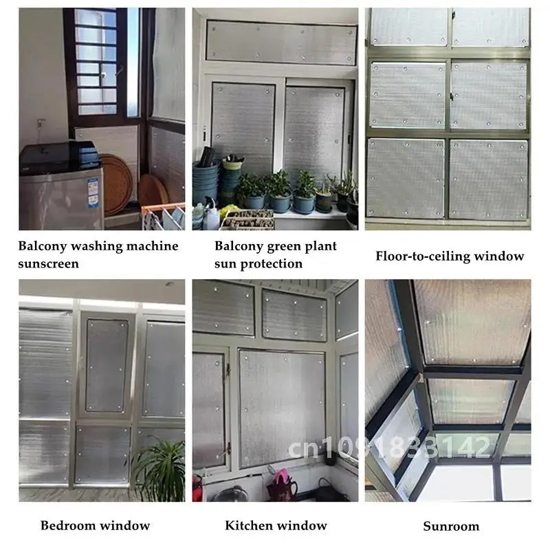 Window Glass Shading Film Sun Shade Protector Pad Room Office Sunshine Room Insulation Film Anti UV Sunshade Aluminum Foil