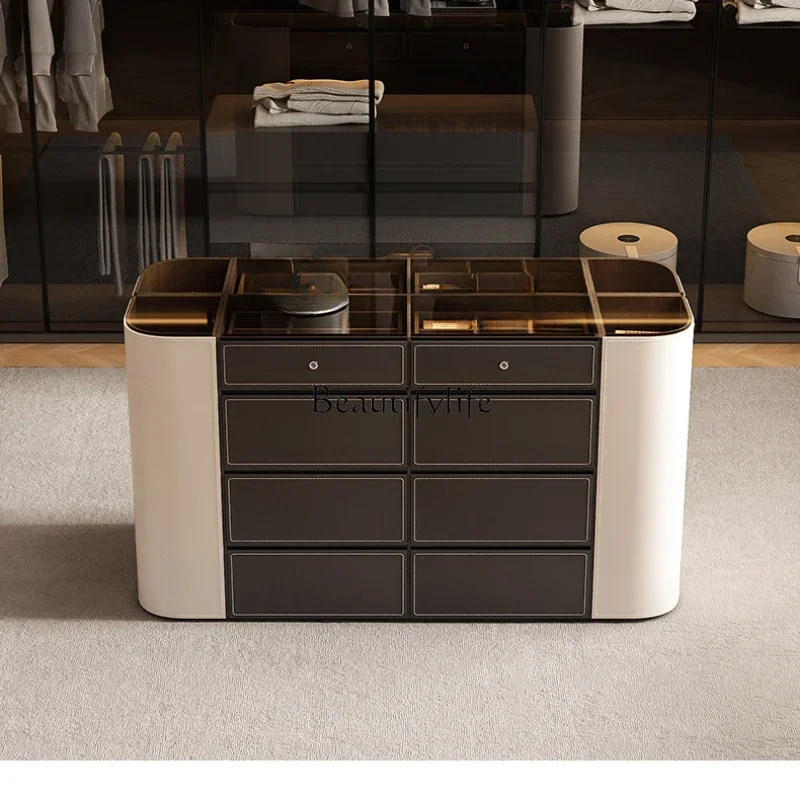 

Современный минималистичный двусторонний комод с замком, гардеробный островной шкаф, туалетный столик