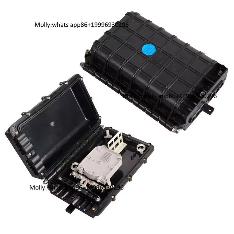 Fiber Optic Ftth Box  Splice Closure 24 48 96 Core Fiber Optical Ftth Splicing Box Waterproof IP68 ABS Material 3 in 3 Out