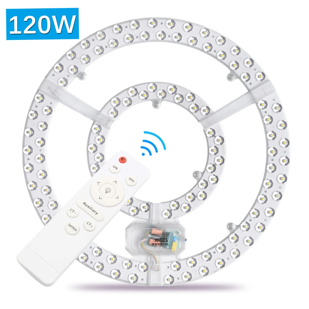 Ceiling Lights Led Panel 220V Replacement Led Module 120W Round Circle Led Light Panel Board Module Lamp For Ceiling Fan Lights