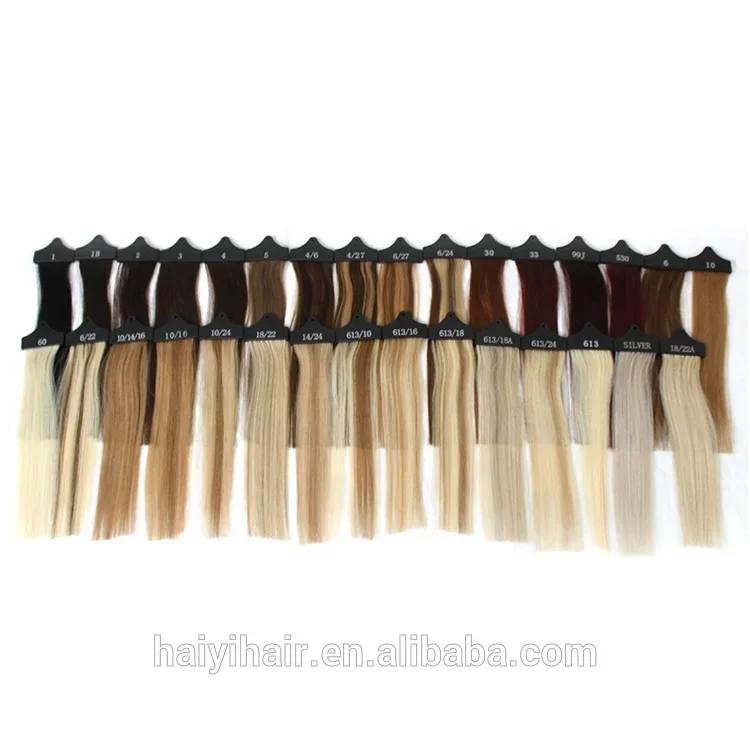 2023 Color Ring Ready To Ship Human Hair Color Wheel Balayage Hair Extensions Luxury Colour Ring