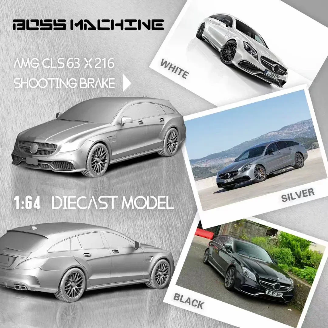 

BM In Stock 1:64 CLS 63 Shooting Break MK2 X218 Diecast Diorama Car Model Collection Miniature Toys BossMachine