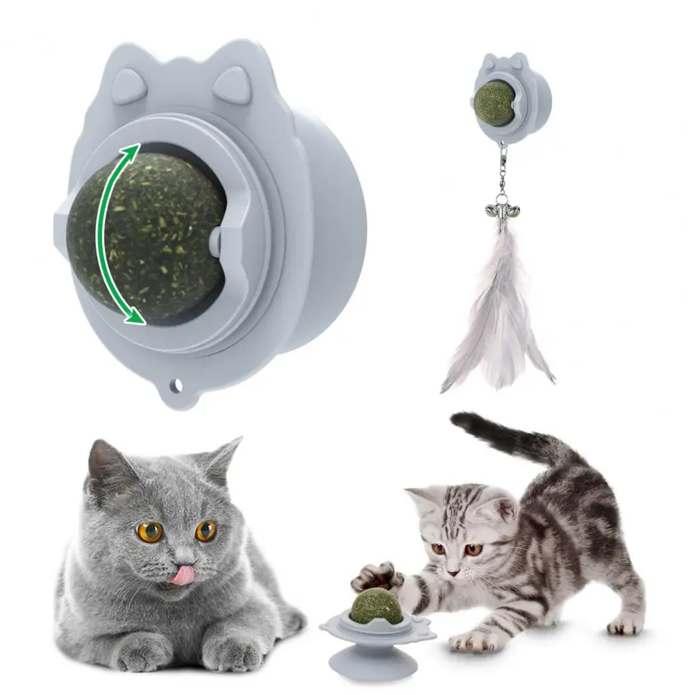 

Cat Catnip Toy with Suction Cup Wall-mounted Cat Toy with Suction Cup Oral Health Protection Catnip Toy Suction Cup for Teeth