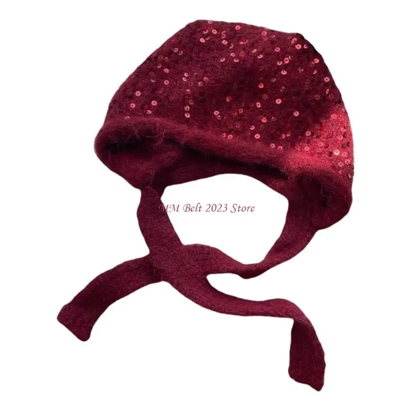 49me-冬ニット帽子ビーニー保温防寒防風帽子サイクリング用