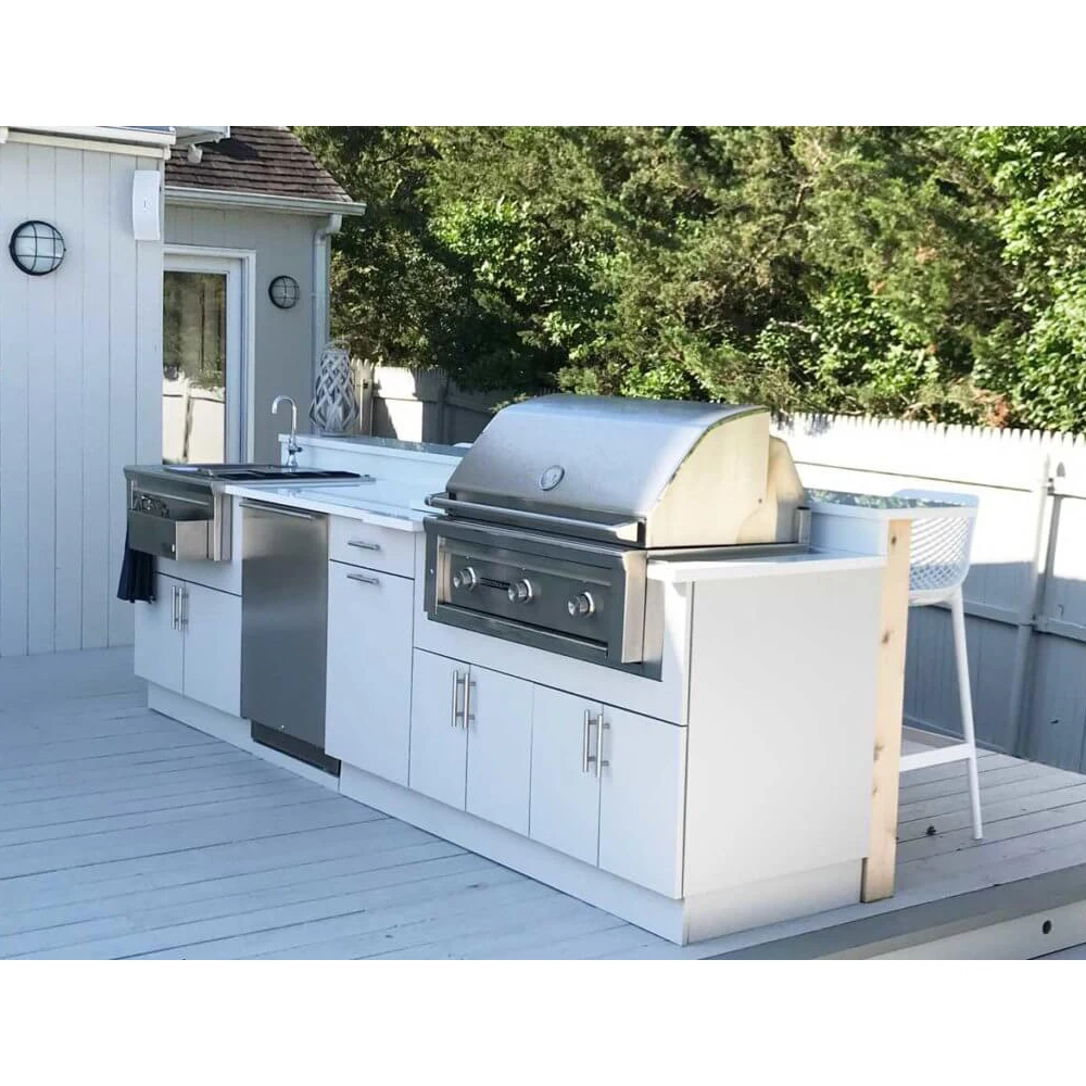 Picture 3: Modern Customized Cook BBQ Modular Stainless Steel Outdoor Kitchen Cabinet with BBQ