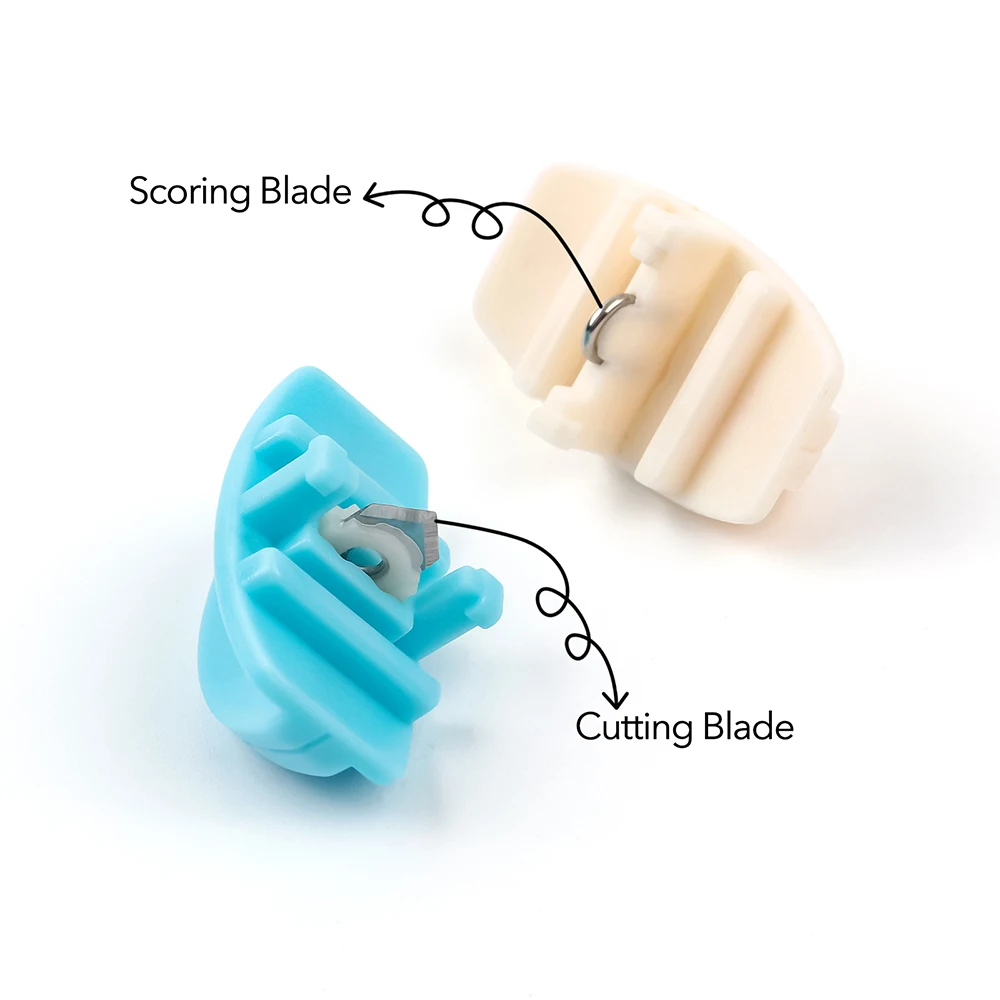 Mini Paper Trimmer with Extending Ruler,Portable Paper Cutter,Replacement Blades, Cutting/Scoring Blades for Trimmer