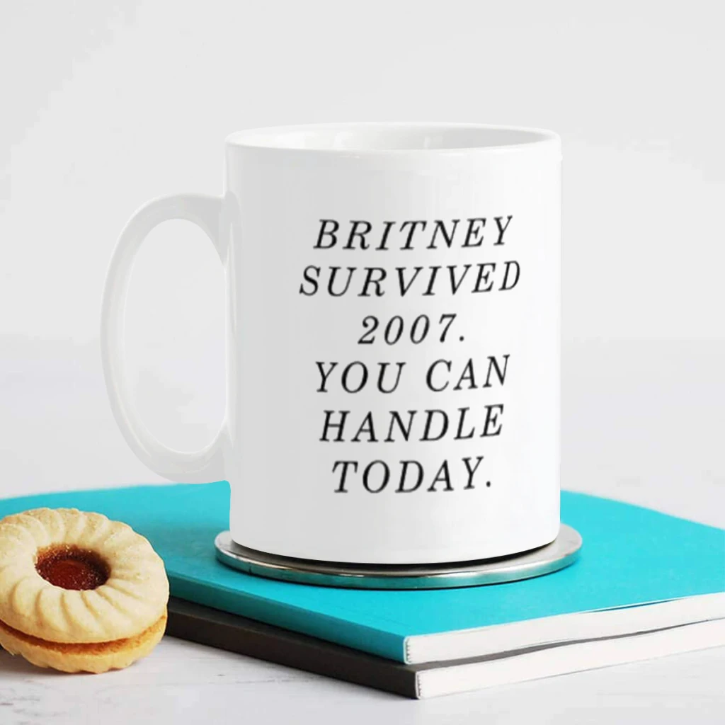 Britney survived 2007. You can handle today. Tea Coffee Mugs Bachelorette Party Team Groomsman Cups Wedding Gifts