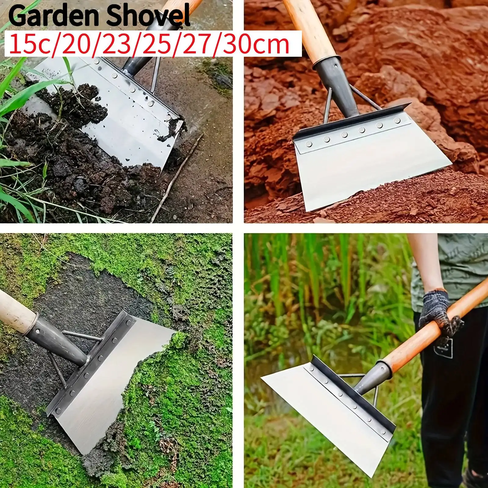 Multifunctional Weeding Planting Shovel Sharp Edge Farm Planting Weeding Tool Efficient Eradication for Garden Weeds and Moss