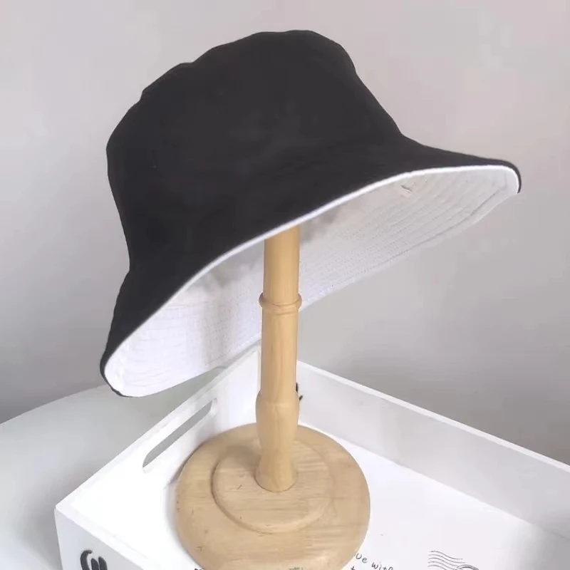 Enlarged Deepening XXL Size 63cm Bucket Hat Women Big Head Double-sided Fisherman Hat Men Large Size Large Tide Hip Hop Sun Hat