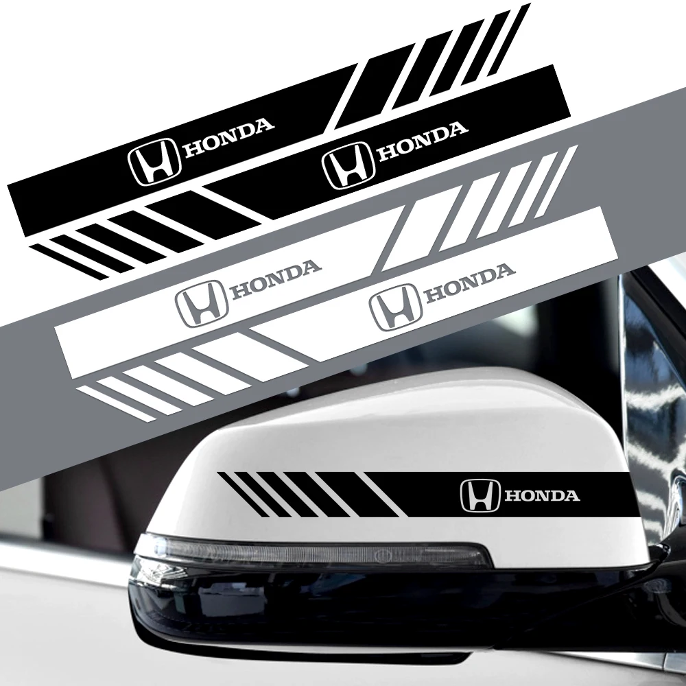 Car Rearview Mirror Sticker Auto Side Body Stripe Decal Decoration For Honda Mugen Accord Civic Vezel City Jazz HRV Accessories