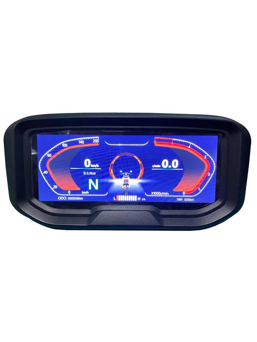 6.8inch Electric Motorcycle TFT Display Speedometer with four UI switchable 48V-108V ONE-LIN CAN-BUS