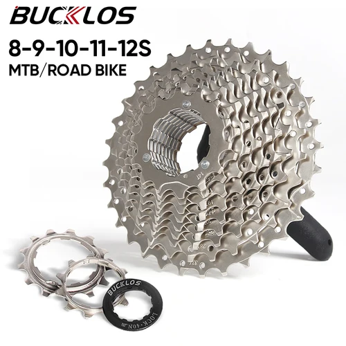 BUCKLOS-Cassette para bicicleta de montaña, volante de inercia para bicicleta de carretera, 8/9/10/11/12 velocidades, estructura HG para piezas de bicicleta Shimano de 11 velocidades