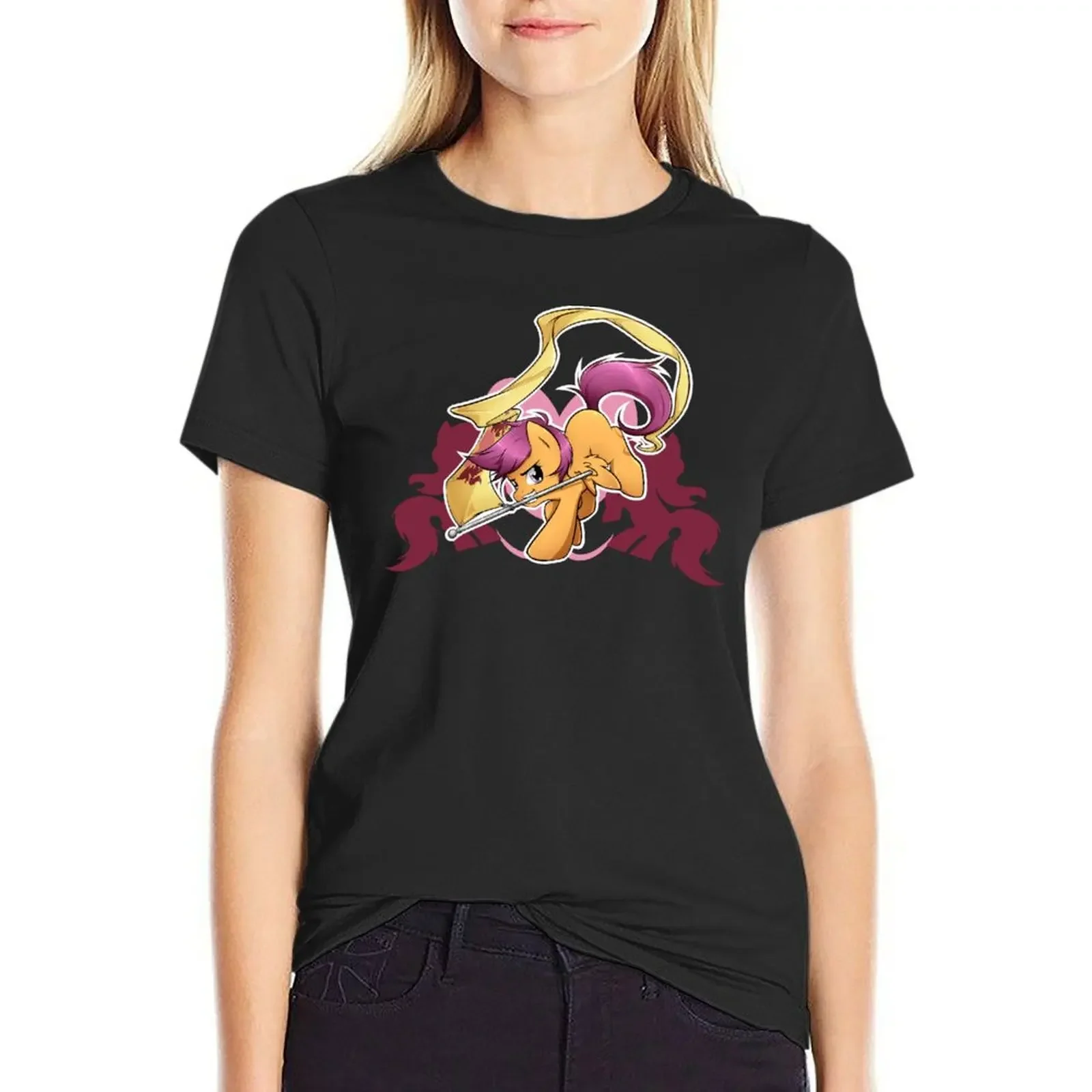 

A chance to be awesome - Scootaloo T-Shirt kawaii clothes quick drying Short sleeve tee Women's t-shirt