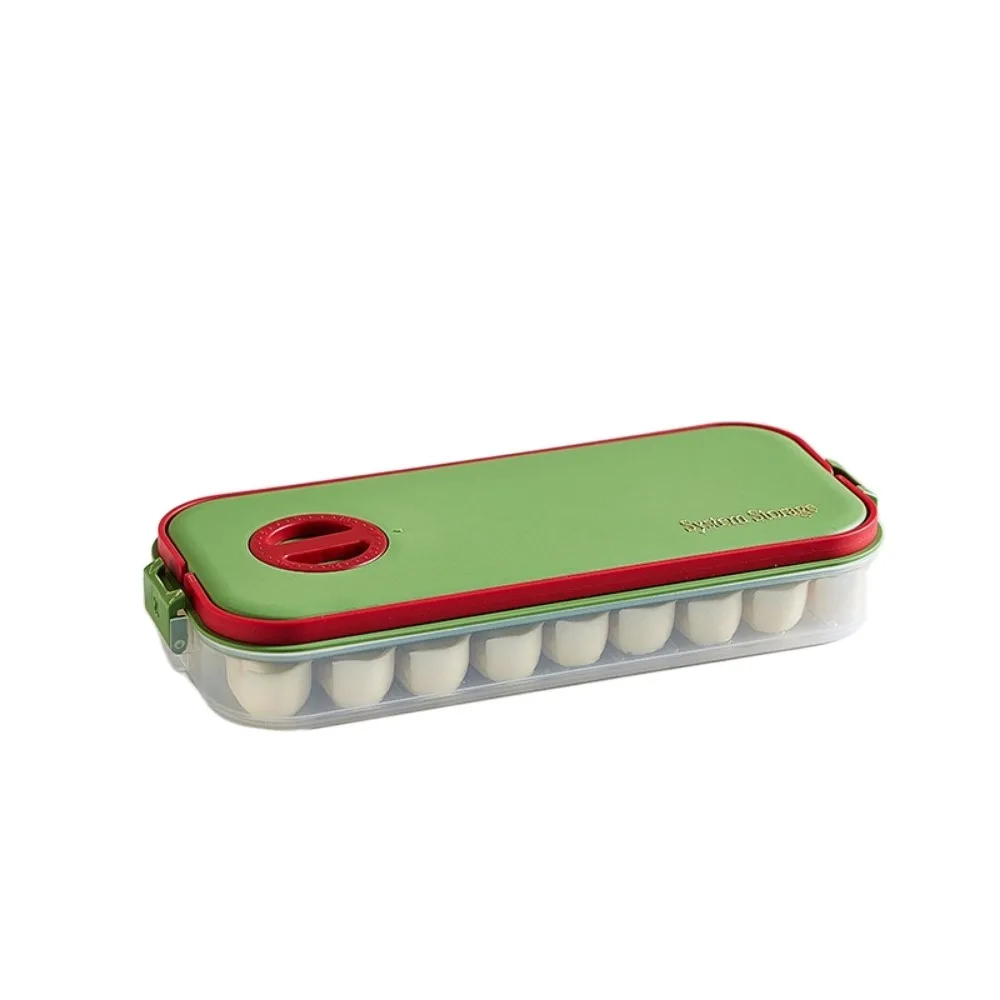 

Plastic Dumpling Box Multi-Layer Large Capacity Food Egg Frozen Box Transparent with Lid Food Freezer Storage Box for Home