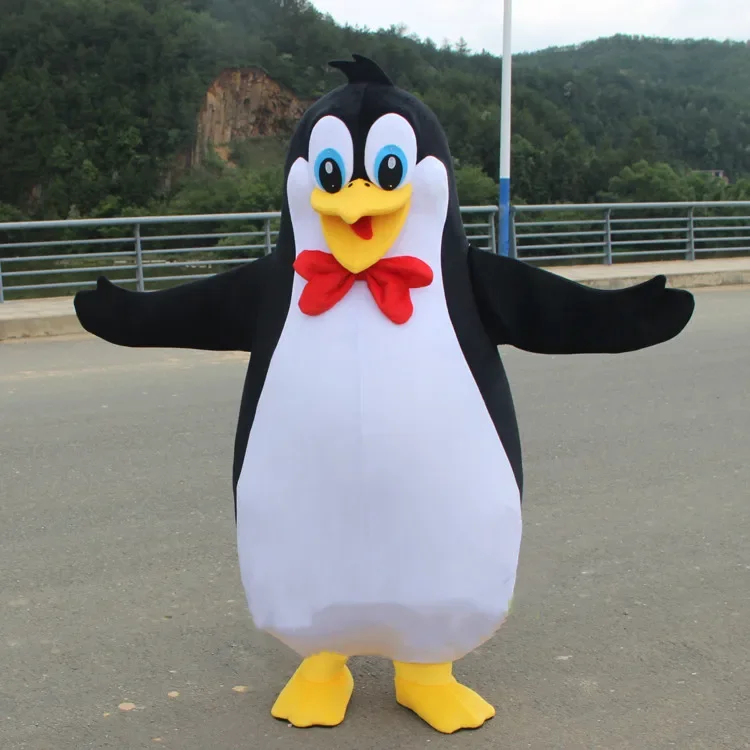 Christmas The Penguins Of Madagascar Penguin Mascot Costume Cosplay Fancy Dress Adult Size Cartoon Character Mascot Costume For