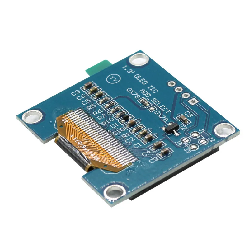 1.3Inch 128X64 OLEDLCD Screen4NeedleGND VCC 1106Driver I2C Blue White