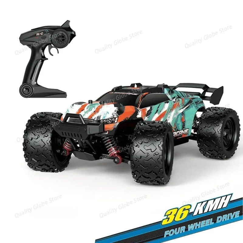 

Amazon's New Product 1:18 Remote Control Four-wheel Drive Full-scale High-speed Off-road Vehicle PVC Drift Scooter Model