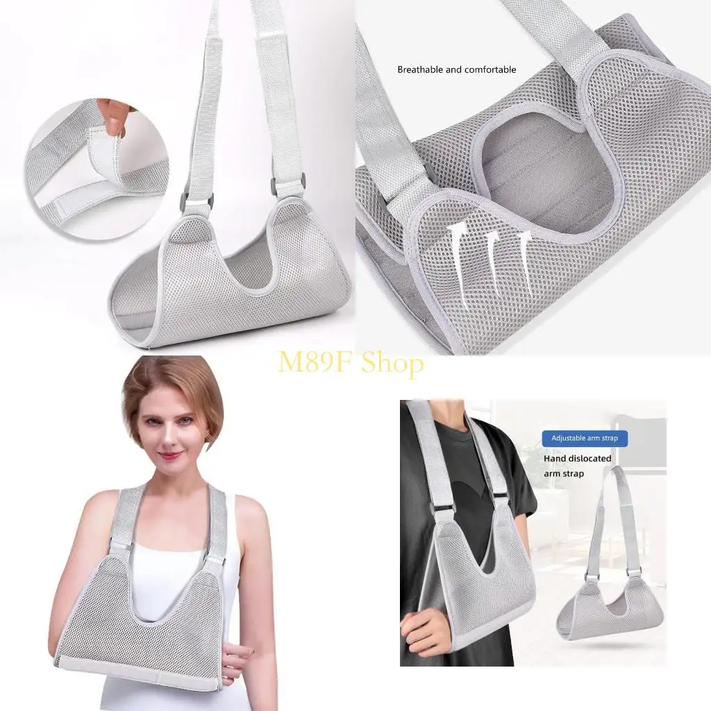 

M89F Arm Sling Medical Support Strap Adjustable Breathable Immobilizer Paded for Left Right for Elbow Dislocation and Sprain