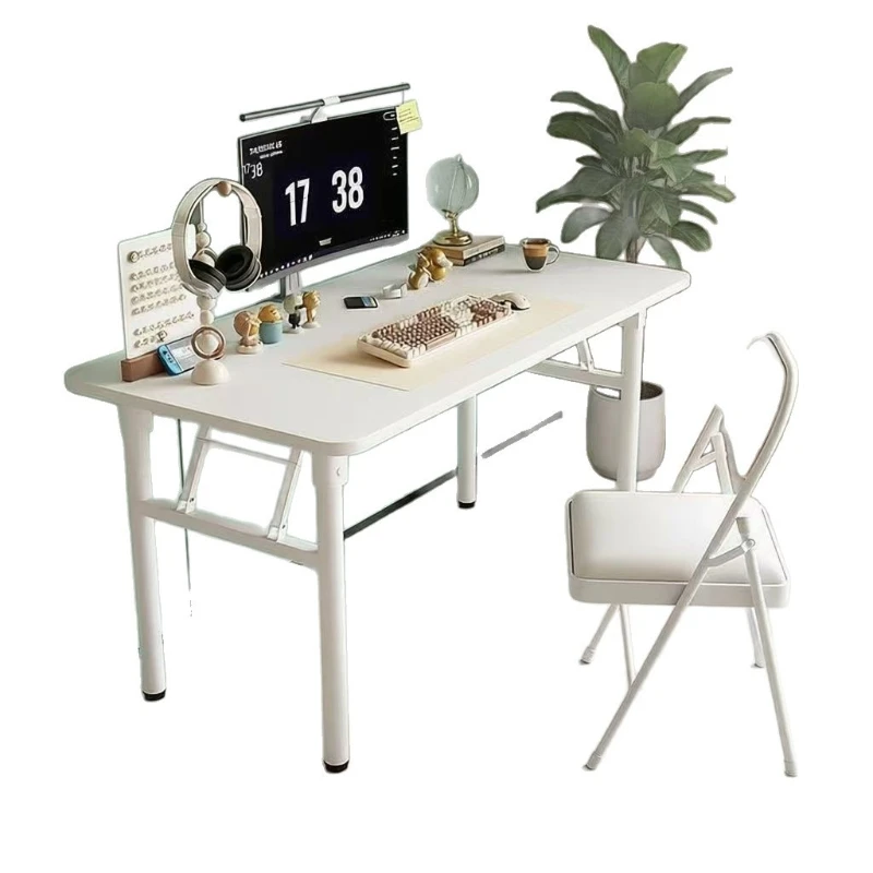 

YJQ simple folding desk household simple computer study table long training bedroom makeup table