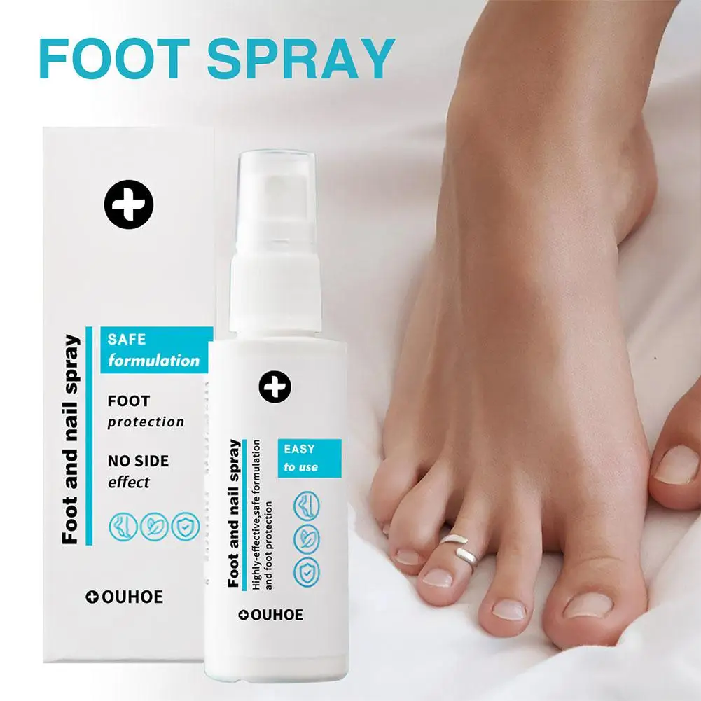 Semprotan deodoran kaki 30ml, semprotan penghilang bau kaki untuk Pelembab Kulit kaki Anti retak penghilang bau perbaikan kuku segar W5U1