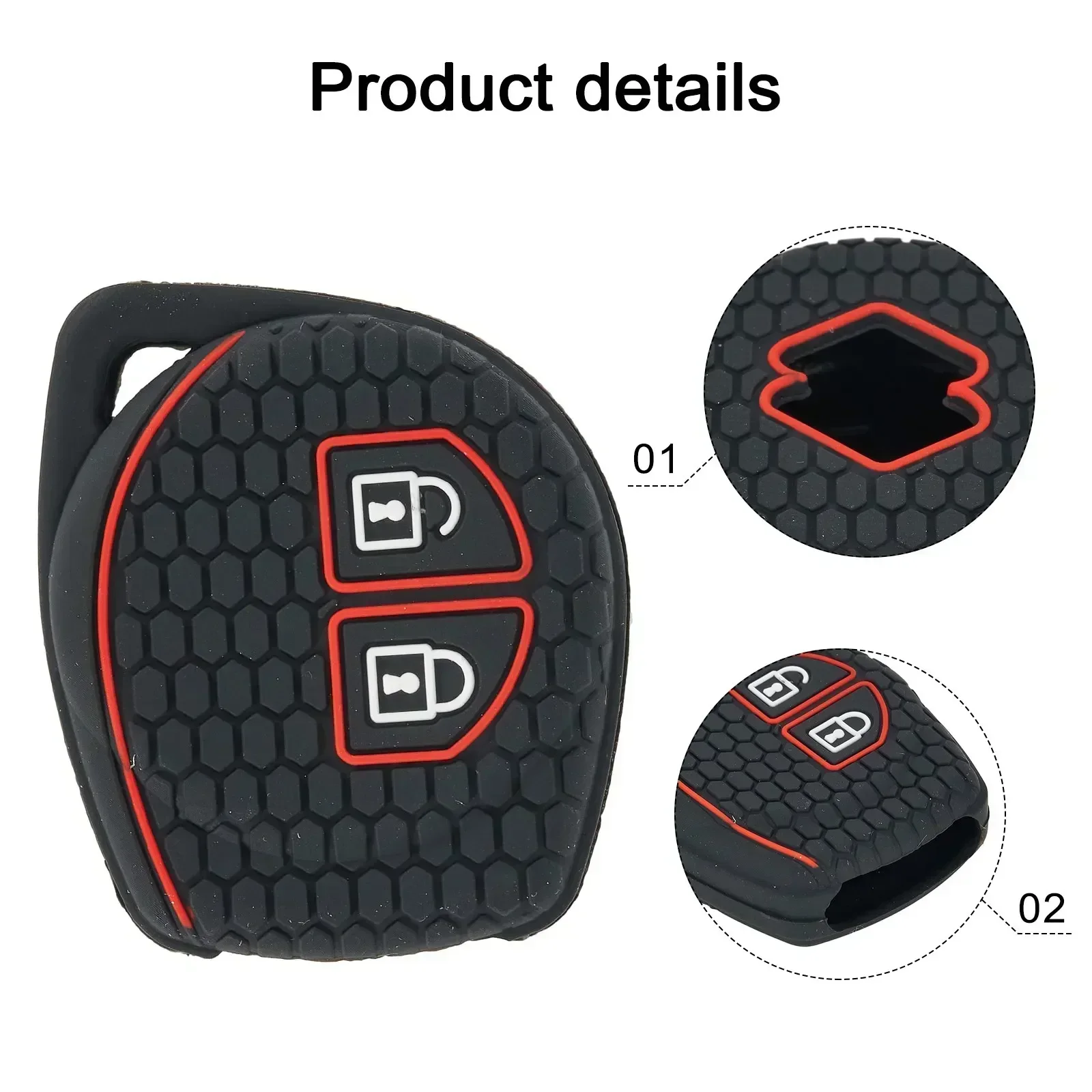 Car Button Remote Keys For Suzuki Swift 2 Button Remote For Ignis Vitara Liana For Celerio For Suzuki Grand Interior Accessories