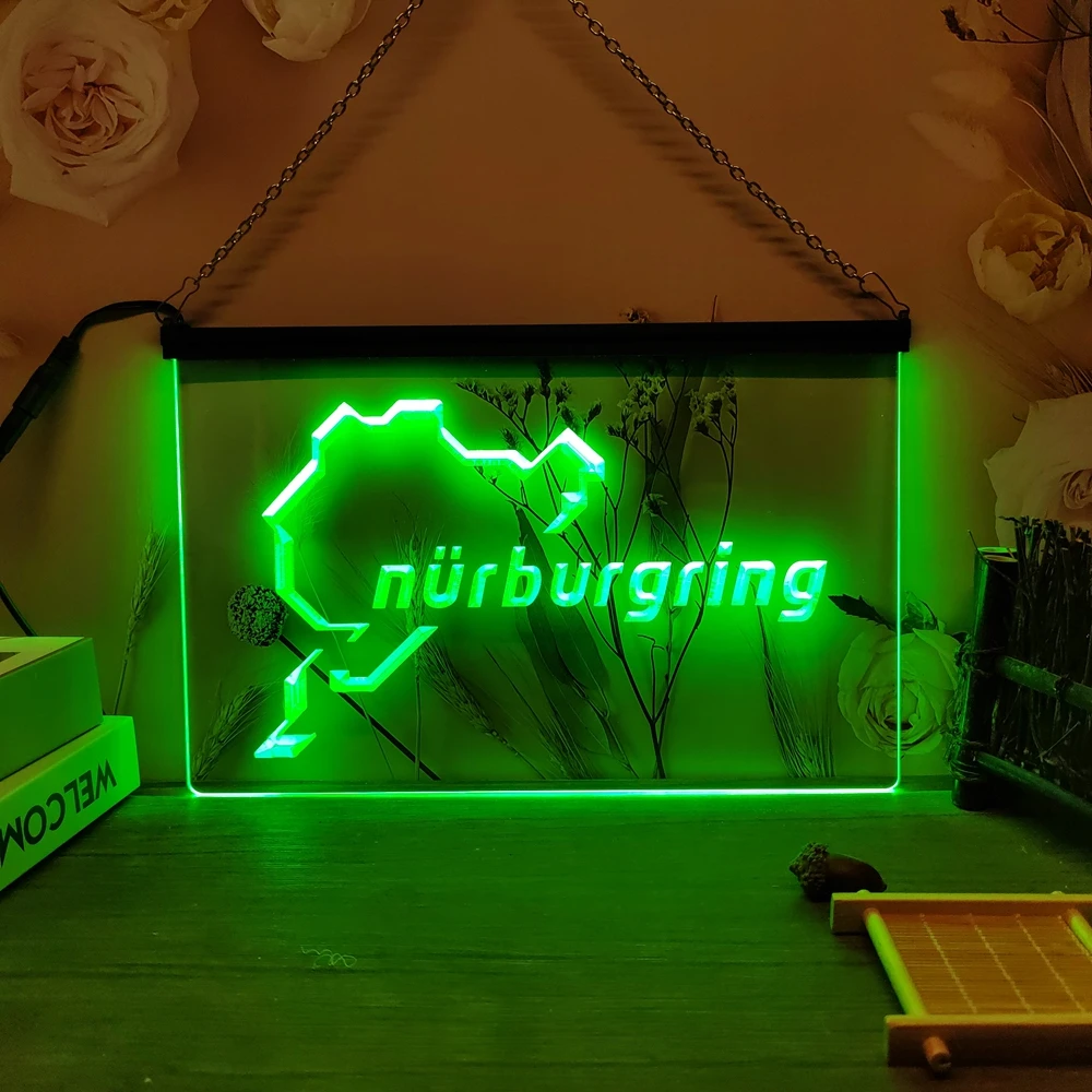 Nurburgring-3D Carving LED Neon Sign Home Decor Wall Wedding Creative Bedroom Desk