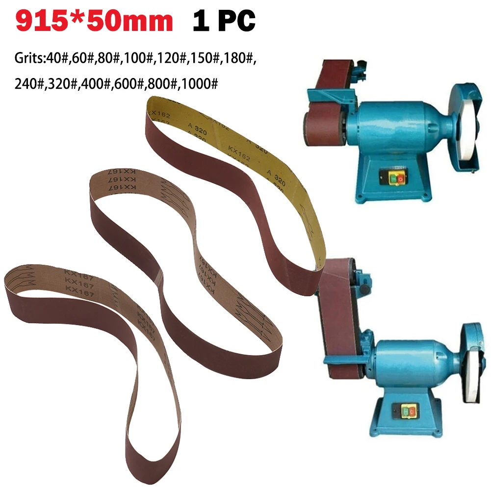 915x50mm Sanding Belt 40-1000Grit Aluminum Oxide Sandpapers Belt Sander Polishing Papaer Furniture Hardware Decoration Polishing