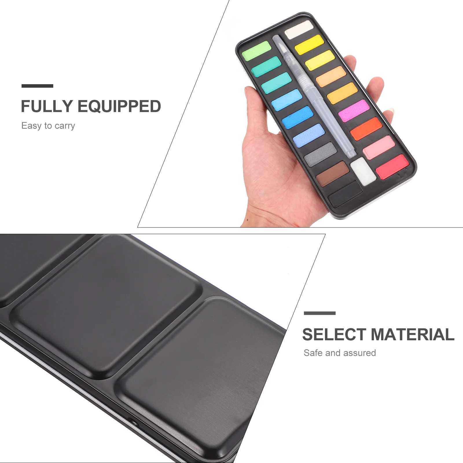 

Watercolor Paint Set Sketch Kit Handiwork Coloring Material Pigment Painting Supplies