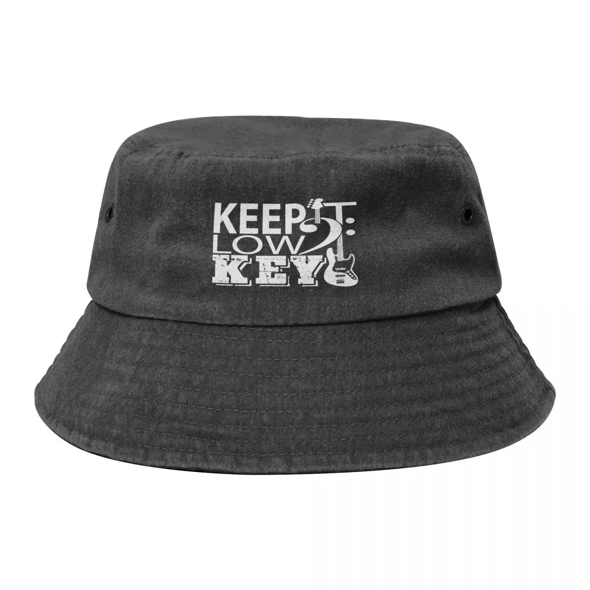 

Keep It Low Key-Bass Clef Keeping It Low Key-Bass Player-Bass Guitarist-Electric Bass Bucket Hat