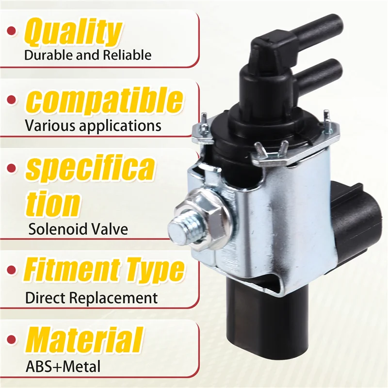 Penjualan Terlaris Katup Kontrol Solenoid Emisi 2-Pin 8657A164 untuk Mitsubishi Triton ML 4M41, Pajero NS, Kompatibilitas Model L200, 2-
