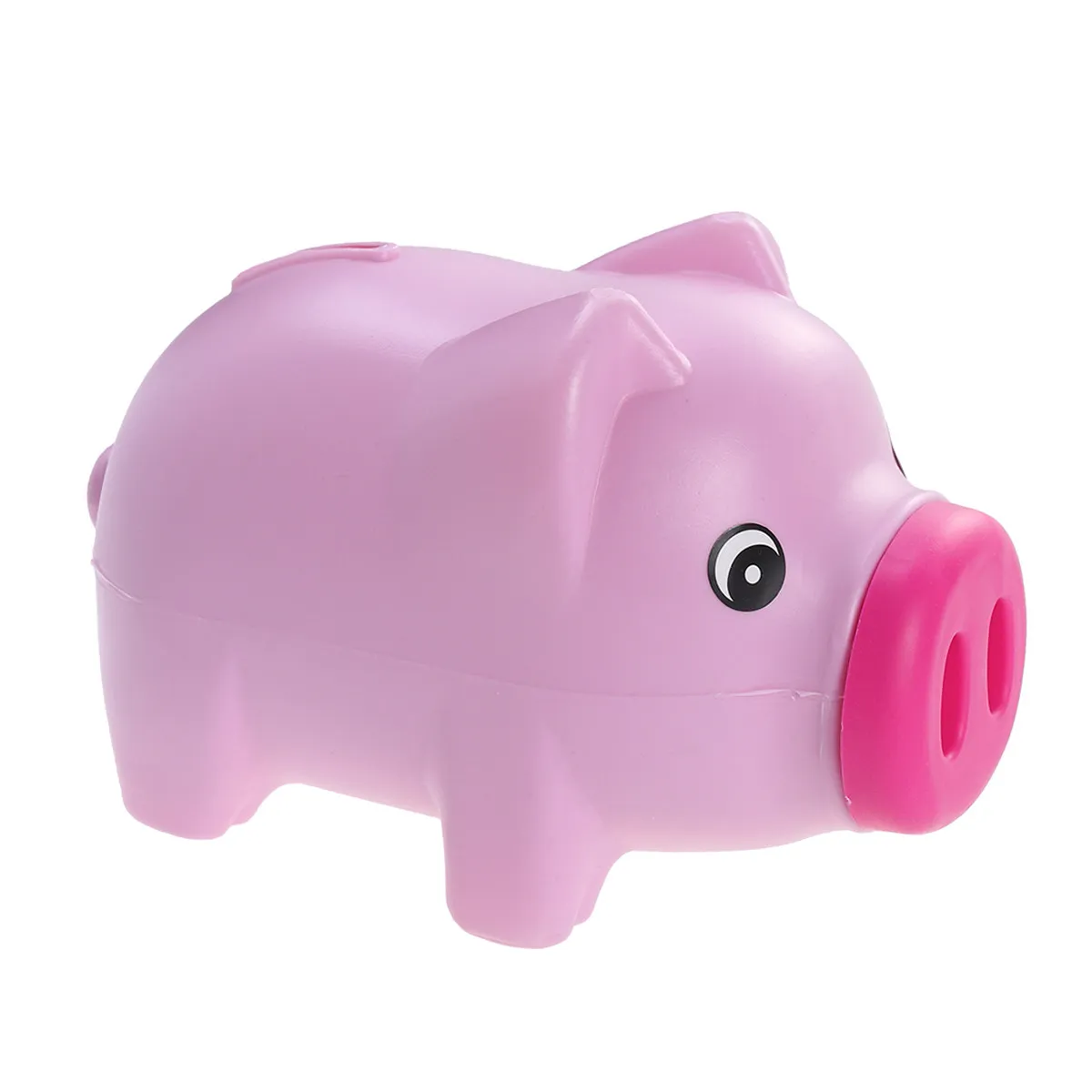 

Rose Red Plastic Piggy Bank Coin Bank for Children Saving Pot Money Holder Nursery Decoration Gift for Boys Girls