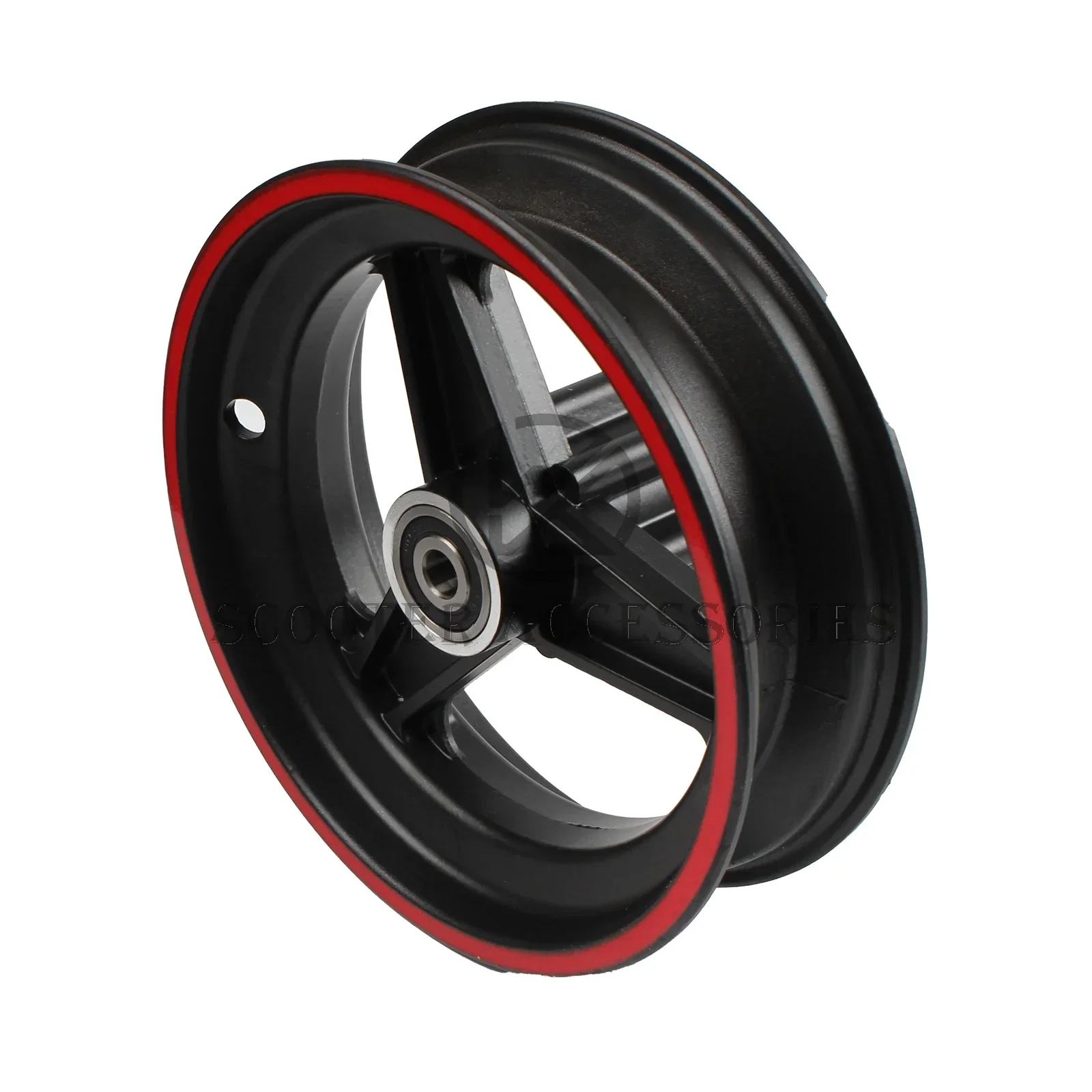 6.5 بوصة سبائك الألومنيوم محور عجلات لإطارات 10x2.75-6.5 10x2.70-6.5 أو استخدام 90/65-6.5 85/65-6.5 الإطارات سكوتر كهربائي حافة أجزاء